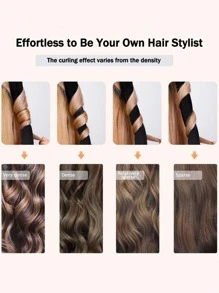 3pcs Heatless Curling Rod Headband - Baby Pink - View 7