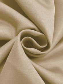 Rèm đơn không thấm nước màu trơn, rèm chắn sáng đơn polyester hiện đại cho ngoài trời - Màu be - Xem 5