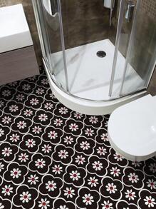 6pcs Flower Pattern Waterproof Floor Sticker Floor Tiles Flooring Floor Tiles Self Adhesive Floor Tiles Peel Stick Living Room Decor Room Decor Home Decor Kitchen - Multicolor - View 6