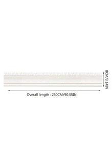 1pc PE Waterproof 3D Wall Edging Strip - White - View 7