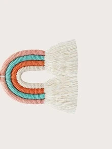 1 pieza Llavero de arcoíris diseño con diseño de fleco - Rosa - Ver 3