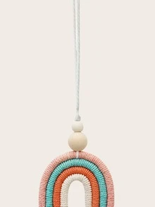 1 pieza Llavero de arcoíris diseño con diseño de fleco - Rosa - Ver 4