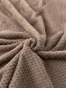 1 chiếc chăn phủ Sherpa Khaki, chăn trải giường bằng vải lông cừu hai mặt, chăn bốn mùa bằng vải sợi nhỏ sang trọng dùng cho giường hoặc ghế sofa (không bao gồm ruy băng và thiệp) - Cà phê nâu - Xem 5