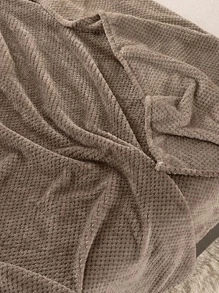 1 chiếc chăn phủ Sherpa Khaki, chăn trải giường bằng vải lông cừu hai mặt, chăn bốn mùa bằng vải sợi nhỏ sang trọng dùng cho giường hoặc ghế sofa (không bao gồm ruy băng và thiệp) - Cà phê nâu - Xem 8