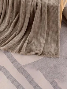 1 chiếc chăn phủ Sherpa Khaki, chăn trải giường bằng vải lông cừu hai mặt, chăn bốn mùa bằng vải sợi nhỏ sang trọng dùng cho giường hoặc ghế sofa (không bao gồm ruy băng và thiệp) - Cà phê nâu - Xem 9