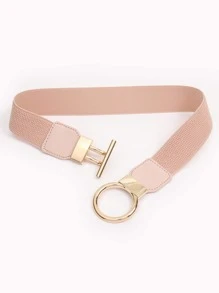 1 cái Thắt lưng đàn hồi thời trang cho phụ nữ khóa OT cho cuộc sống hàng ngày - Màu Hồng baby - Xem 2