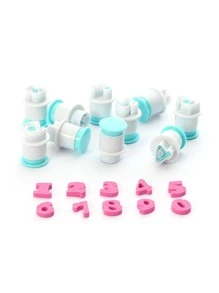 1入組字母圖案餅乾模具