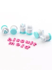 1入組字母圖案餅乾模具