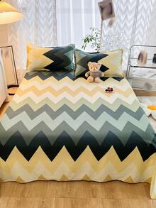 1入組鋸齒圖案床單 - 彩色 - 查看 2