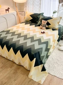 1入組鋸齒圖案床單 - 彩色 - 查看 1