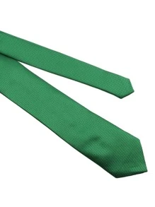 ZONFAZ 1 chiếc cà vạt nam bằng vải polyester mỏng 6 cm trơn đơn giản phù hợp cho doanh nhân thời trang nhỏ thích hợp cho công việc, trang phục hàng ngày và lễ kỷ niệm đám cưới - màu xanh lá - Xem 5