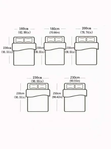 1入組鋸齒圖案床單 - 彩色 - 查看 6