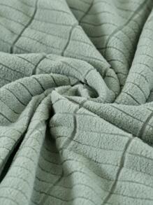 1pc Plain Bed Headboard Cover, Simple Fabric Bedside Cover For Bed - Dark Green - View 3