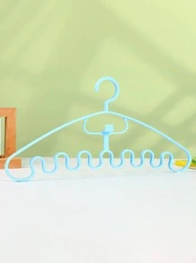 1/3/5/10入組素色塑膠衣架 - 藍色 - 查看 1