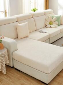 1入組素色彈性沙發座套 - 米色 - 查看 2