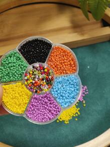 1set Mixed Color Glass Bead DIY Jewelry Accessory - Multicolor - View 5