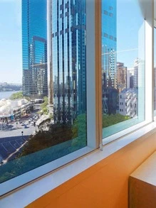 1 pieza Adhesivo de privacidad para ventana azul, adhesivo de ventana de PVC de color liso y sencillo para decoración del hogar - Celeste - Ver 4