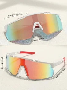 1副男士漸層充分防風太陽鏡適用於戶外