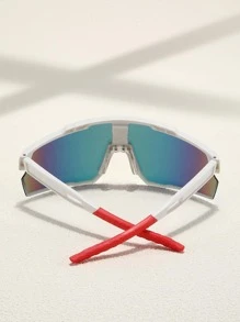 1副男士漸層充分防風太陽鏡適用於戶外