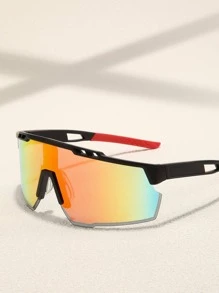 1副男士漸層充分防風太陽鏡適用於戶外 - 彩色 - 查看 2