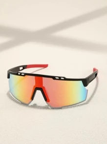 1副男士漸層充分防風太陽鏡適用於戶外 - 彩色 - 查看 1