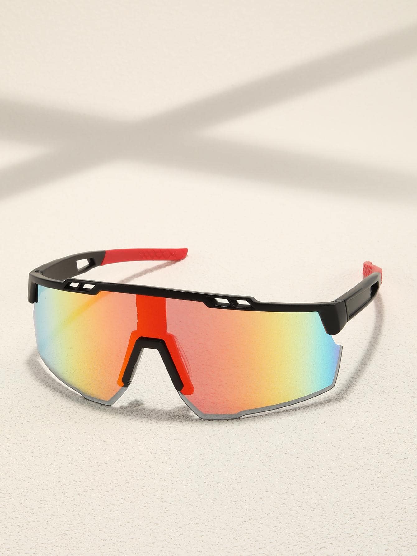 1副男士漸層充分防風太陽鏡適用於戶外 - 彩色 - 查看 1