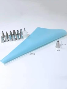 16pcs Piping Nozzle & Pastry Bag Set - Blue - View 2