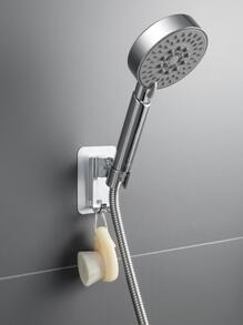 1 件/2 件可调节淋浴喷头支架，浴室配件，无需钻孔，通用 - 銀色 - 查看 1