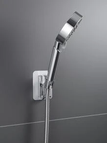 1 件/2 件可调节淋浴喷头支架，浴室配件，无需钻孔，通用 - 銀色 - 查看 2