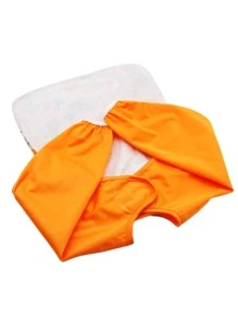 Bebé 1 pieza Babero poliéster zorro & con estampado de pavo real - Multicolor - Ver 3