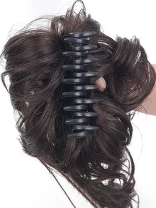 卷合成纖維接髮帶爪 - 鏽棕色 - 查看 3