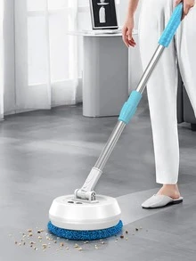 1pc Long Handle Electric Window Cleaning Brush - White - View 3