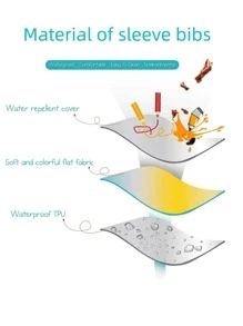 1 cái Yếm Cầu Vồng Polyester & In Hoa Cho Bé - Nhiều màu - Xem 7