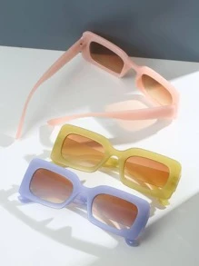 3副女士方框太陽鏡適用於戶外 - 彩色 - 查看 3