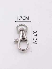 20 cái/bộ Khóa tôm hùm tự làm thời trang dành cho nữ để làm đồ trang sức tự làm - Ancient Silver - Xem 2