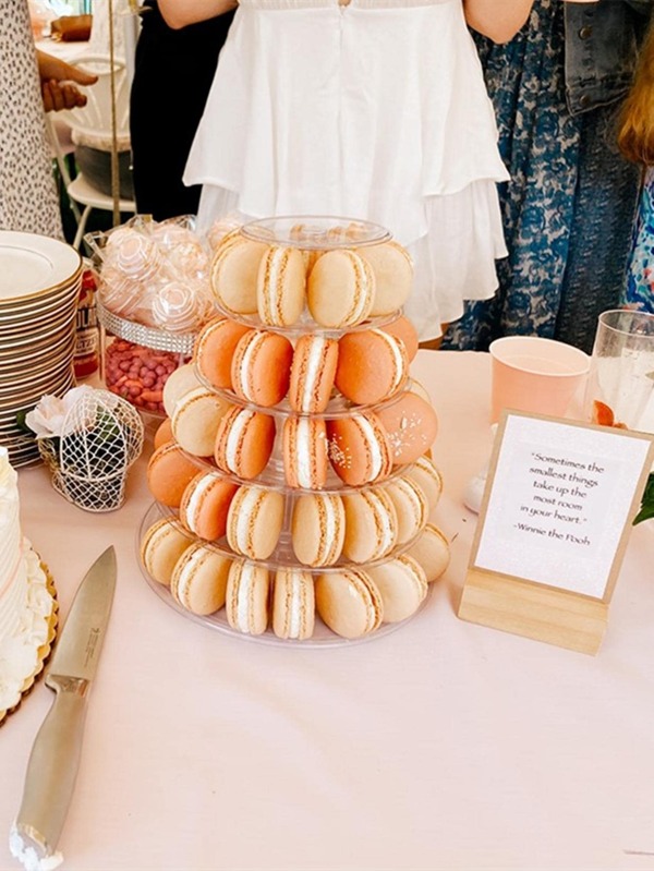 1pc 6 Tiers Macarons Tower Stand Cake Display Rack Cupcake Stand