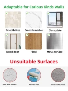 1 件/2 件可调节淋浴喷头支架，浴室配件，无需钻孔，通用 - 銀色 - 查看 6