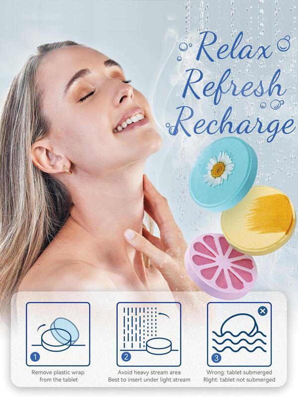 Aofmee Shower Steamers Aromatherapy Pack of 8 Shower Bombs Gift Set