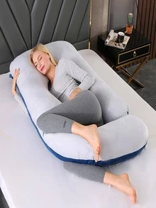 Gối ôm toàn thân cao cấp G-Type, hỗ trợ công thái học cho tư thế nằm nghiêng, có thể chuyển đổi thành gối nêm và gối tựa lưng, hoàn hảo cho sử dụng tại nhà và khi đi du lịch. - Màu xanh hải quân - Xem 4