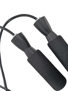 Cordless Adjustable Jump Rope With Weighted Ball For Outdoor Fitness Sports - Black - View 2