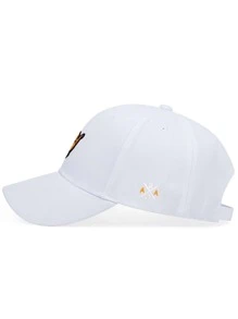 AR 1入組中性手掌和字母刺繡休閒棒球帽適用於日常 - 白色 - 查看 3