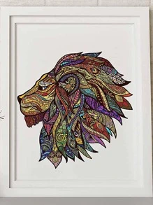 1入組獅子圖案七巧板 - 彩色 - 查看 5