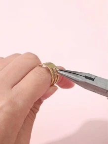 3入組珠寶製作鉗套裝,珠寶製作工具鉗套裝,包括1入組尖頭鼻子鉗,1入組肘部鉗,和1入組戒指 - 彩色 - 查看 2