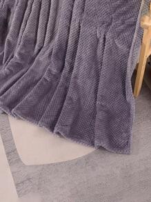 1 chiếc Chăn Nỉ Dép Nỉ Màu Xám Tím, Mềm Mại Và Thoải Mái Sofa/giường/ghế Ném, Lông Tơ Và Ấm Áp - Bụi tím - Xem 6