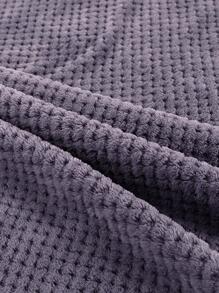 1 chiếc Chăn Nỉ Dép Nỉ Màu Xám Tím, Mềm Mại Và Thoải Mái Sofa/giường/ghế Ném, Lông Tơ Và Ấm Áp - Bụi tím - Xem 7