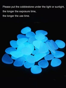 100 viên đá phát sáng trong bóng tối - trắng - Xem 3