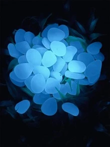 100 viên đá phát sáng trong bóng tối - trắng - Xem 2