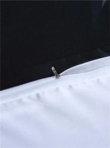 1入組葉子圖案羽絨被套無填充物現代床上用品四季皆宜羽絨被套 - 彩色 - 查看 4