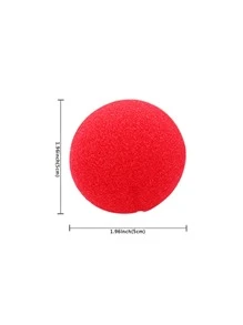 10 chiếc Mũi hề Xốp Đỏ Cosplay Trang Phục Hóa Trang Halloween Lễ Hội Trang Điểm Mũi hề Vật Dụng Trang Trí Tiệc Cưới, Giáng Sinh - Đỏ - Xem 3