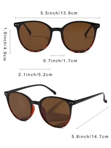 3副圓框太陽鏡 - 彩色 - 查看 4